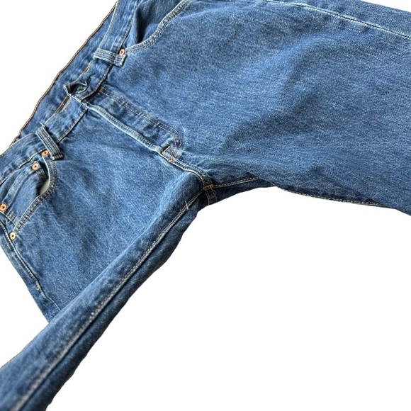 Levis 501 Mens‎ Button Fly Straight Leg Medium Wash Jeans Size W34x L34 - Picture 10 of 12